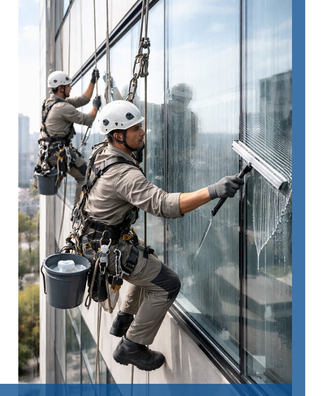 Мойка окон альпинистами в Рязани от 4621 р. | ВЫСОТНИК-Рзн