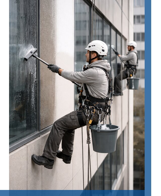 Мойка фасадов зданий в Рязани под ключ от 359 р. | ВЫСОТНИК-Рзн