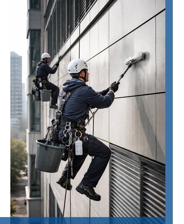 Мойка вентилируемого фасада в Рязани от 257 р. | ВЫСОТНИК-Рзн