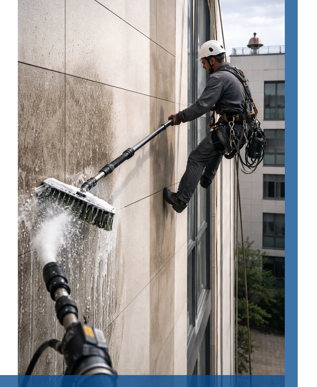 Мойка фасада из керамогранита в Рязани от 308 р. | ВЫСОТНИК-Рзн