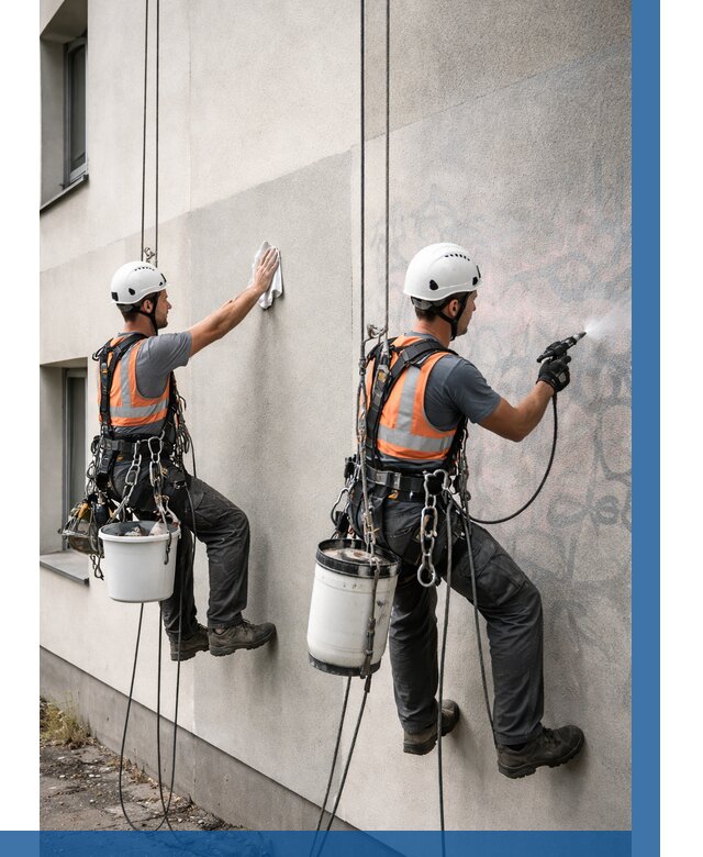 Антиграффити покрытие фасада в Рязани от 616 р. | ВЫСОТНИК-Рзн