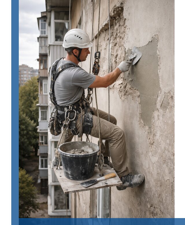 Восстановление фасадной штукатурки в Рязани с гарантией качества