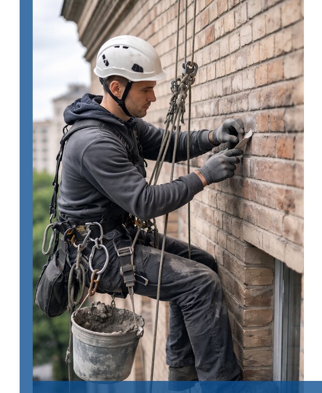 Качественный ремонт кирпичной кладки фасада в Рязани с гарантией