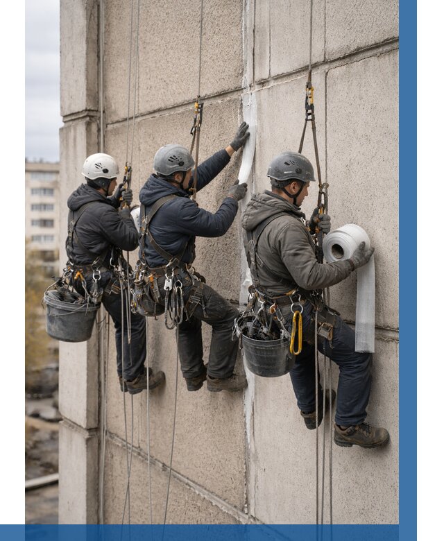 Ремонт межпанельных швов в Рязани от 770 р. | ВЫСОТНИК-Рзн