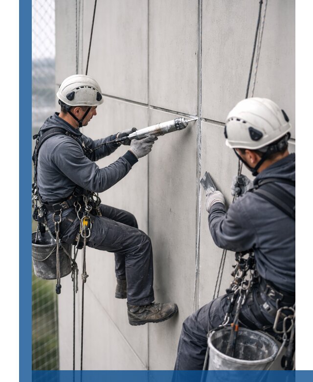 Первичная герметизация швов фасадов и кровель в Рязани