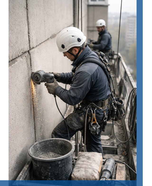 Штробление межпанельных швов в Рязани от 1232 р. | ВЫСОТНИК-Рзн