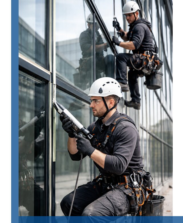 Герметизация витражных швов в Рязани для зданий и фасадов