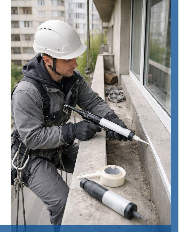 Герметизация швов лоджии в Рязани от 4621 р. | ВЫСОТНИК-Рзн