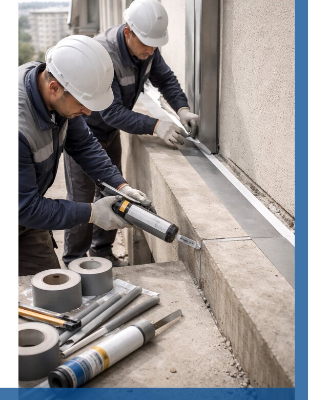 Герметизация примыкания балкона в Рязани от 4621 р. | ВЫСОТНИК-Рзн