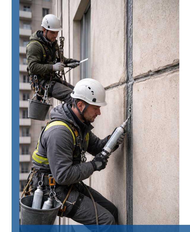 Герметизация деформационных швов фасада в Рязани качественно