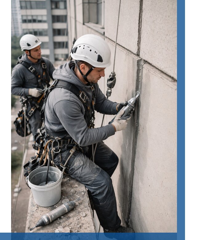 Ремонт деформационных швов здания в Рязани от 1027 р. | ВЫСОТНИК-Рзн