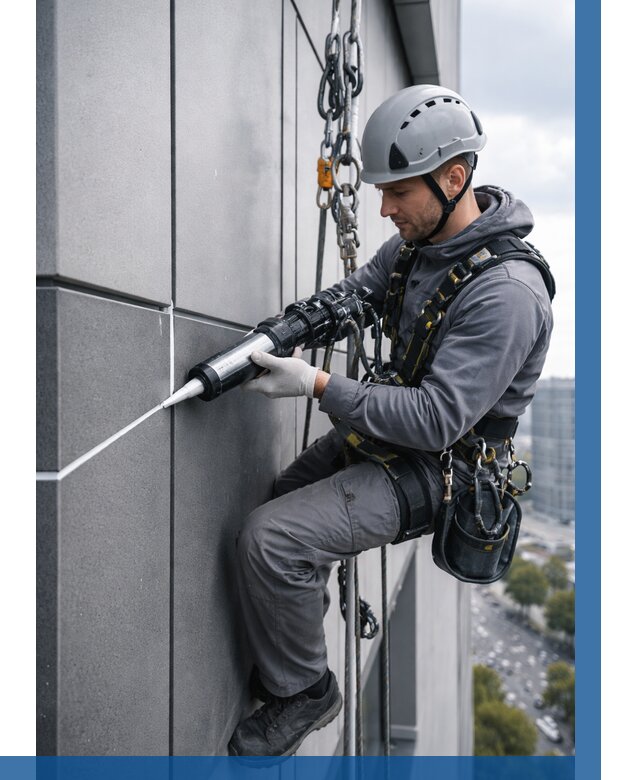 Герметизация стыков фасадных панелей в Рязани от 6674 р.| ВЫСОТНИК-Рзн