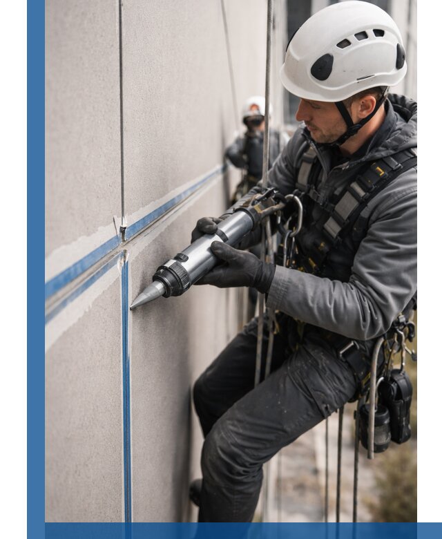 Герметизация стыков фасадных панелей в Рязани качественно и быстро