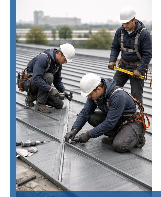 Ремонт фальцевой кровли в Рязани срочно и качественно