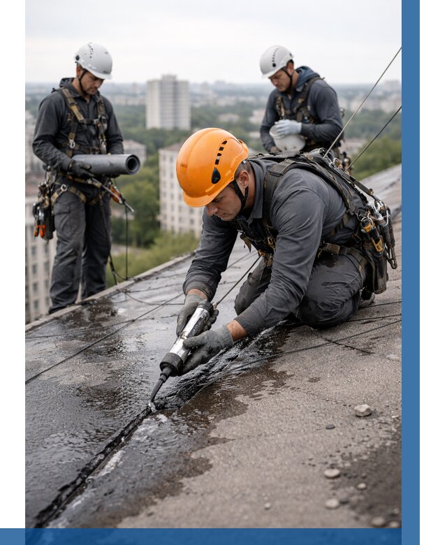 Устранение протечек кровли в Рязани от 12322 р. | ВЫСОТНИК-Рзн