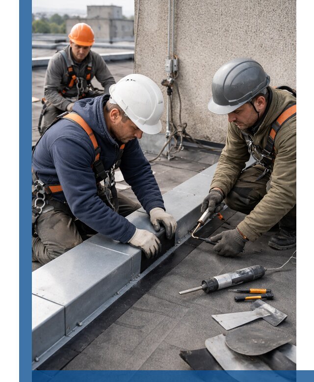 Ремонт кровельных примыканий в Рязани профессионально