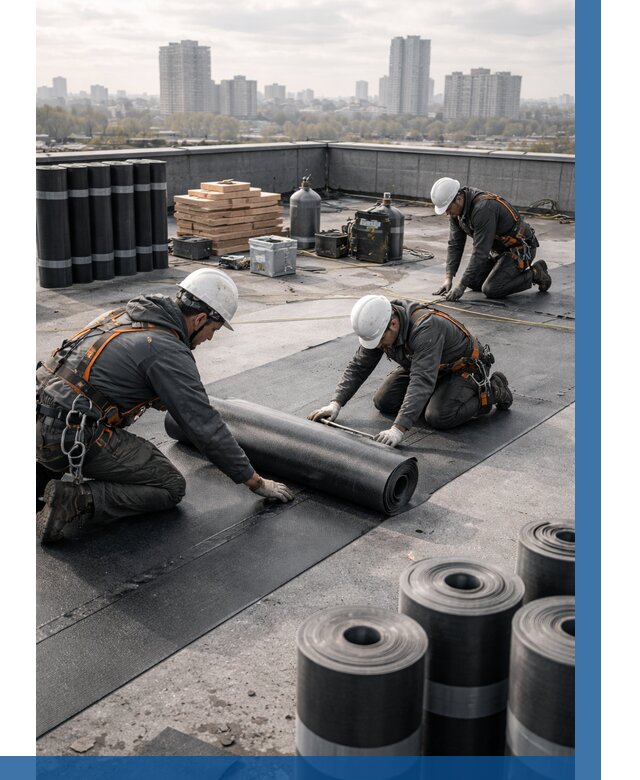 Монтаж мягкой кровли под ключ в Рязани от 462 р. | ВЫСОТНИК-Рзн