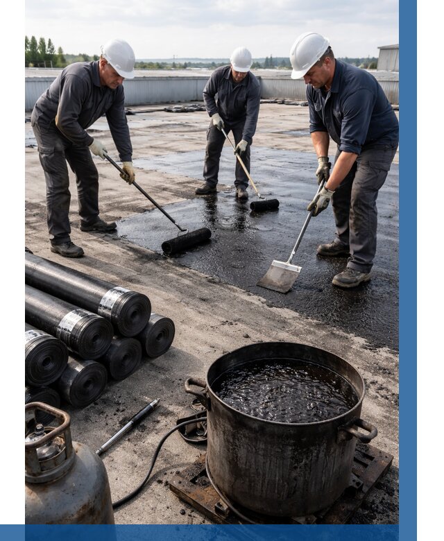 Гидроизоляция кровли мастикой в Рязани от 616 р. | ВЫСОТНИК-Рзн