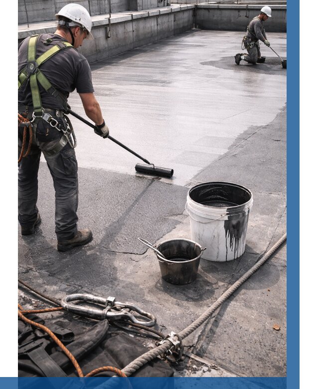 Гидроизоляция кровли жидкой резиной в Рязани от 513 р. | ВЫСОТНИК-Рзн