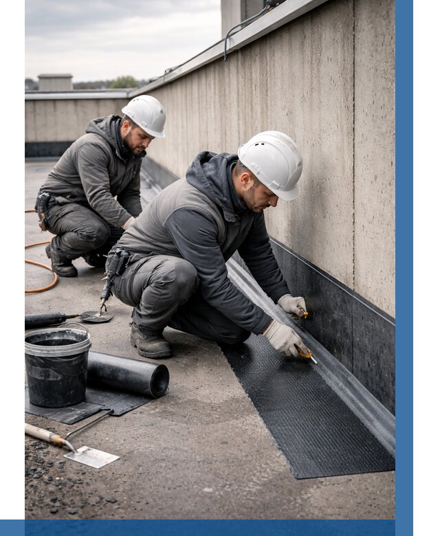 Гидроизоляция примыканий на кровле в Рязани от 924 р. | ВЫСОТНИК-Рзн