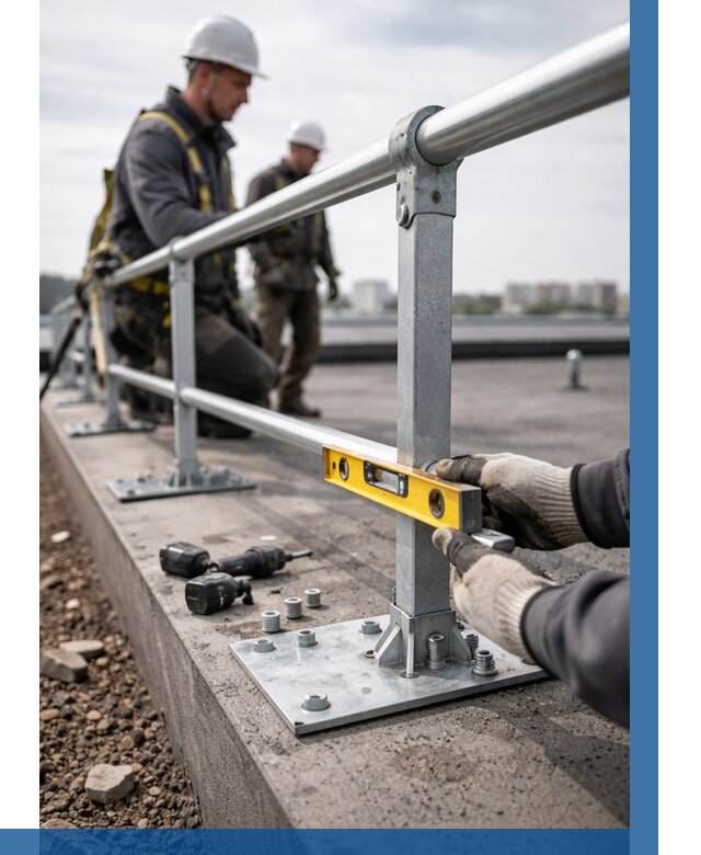 Монтаж кровельного ограждения в Рязани от 1232 р. | ВЫСОТНИК-Рзн