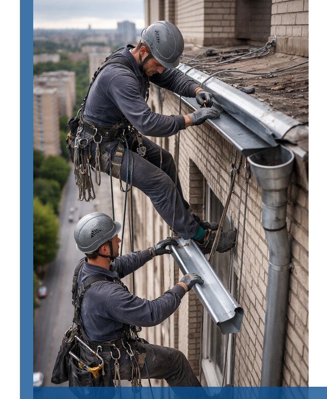 Ремонт водосточных желобов в Рязани, быстро и качественно