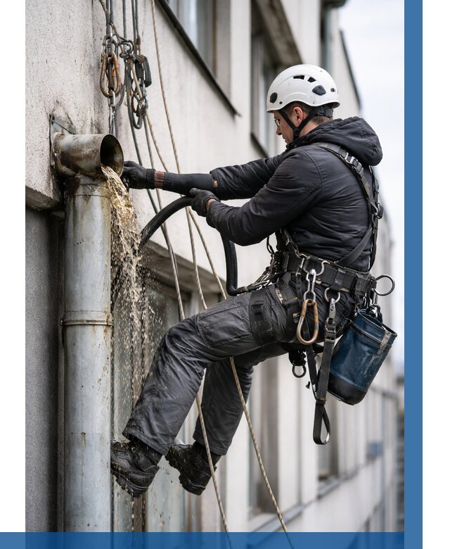 Прочистка водосточных труб в Рязани от 3594 р. | ВЫСОТНИК-Рзн