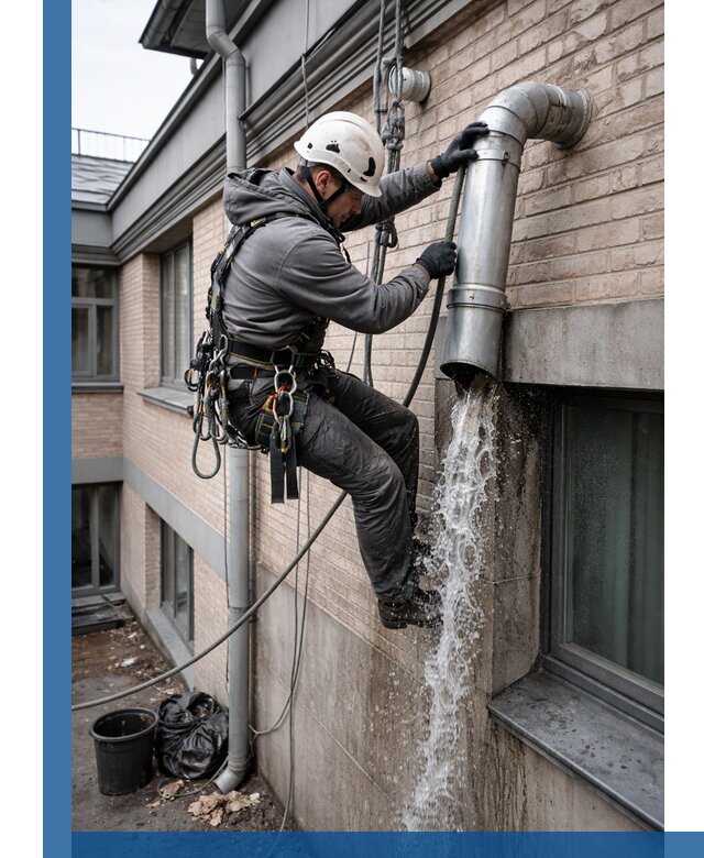 Профессиональная прочистка водосточных труб в Рязани с гарантией