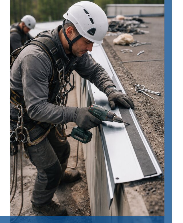 Монтаж капельника на кровле в Рязани от 308 р. | ВЫСОТНИК-Рзн