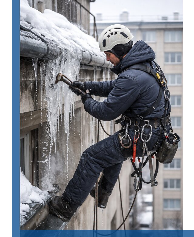 Удаление наледи и чистка водостоков в Рязани оперативно и безопасно