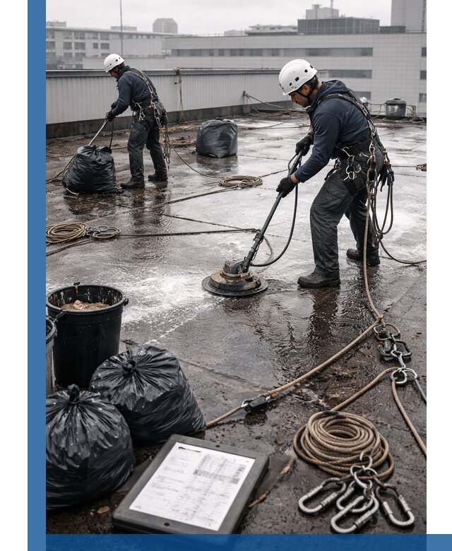 Плановая очистка кровли по графику в Рязани для безопасности