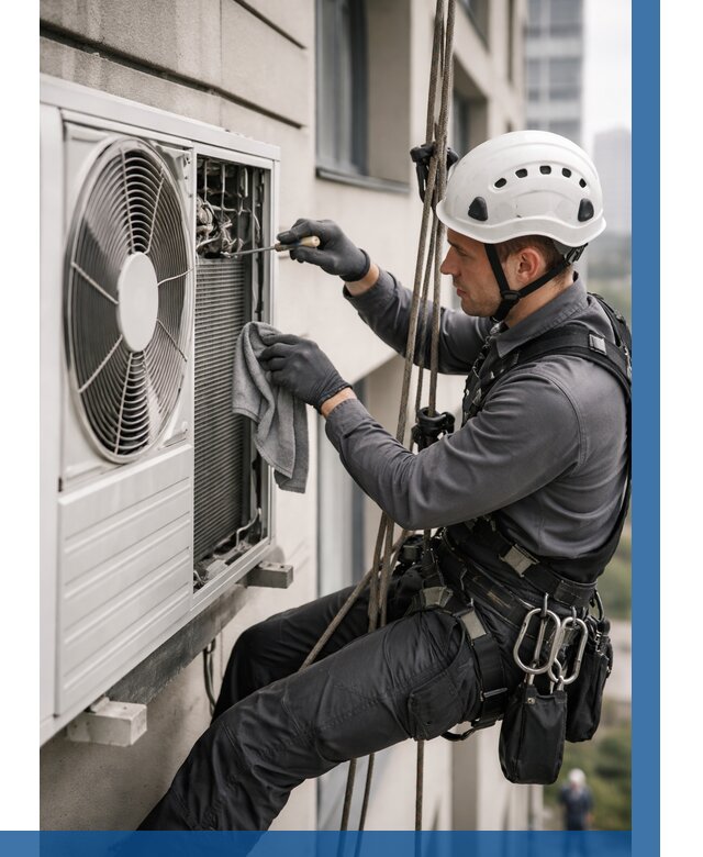 Обслуживание внешнего блока кондиционера в Рязани от 2772 р.ВЫСОТНИК-Рзн