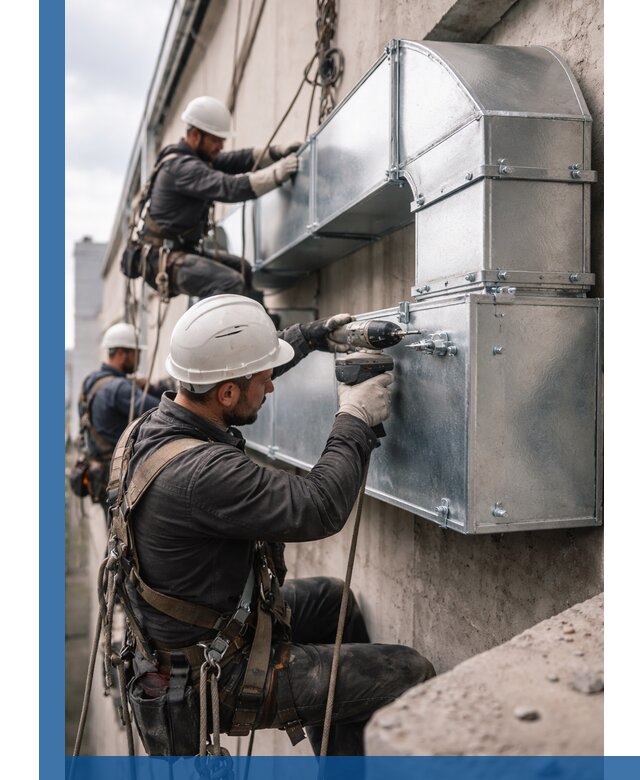 Профессиональный монтаж вентиляционных коробов в Рязани под ключ