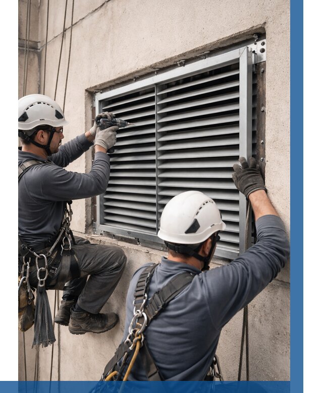 Монтаж вентиляционных решеток в Рязани от 4621 р. | ВЫСОТНИК-Рзн