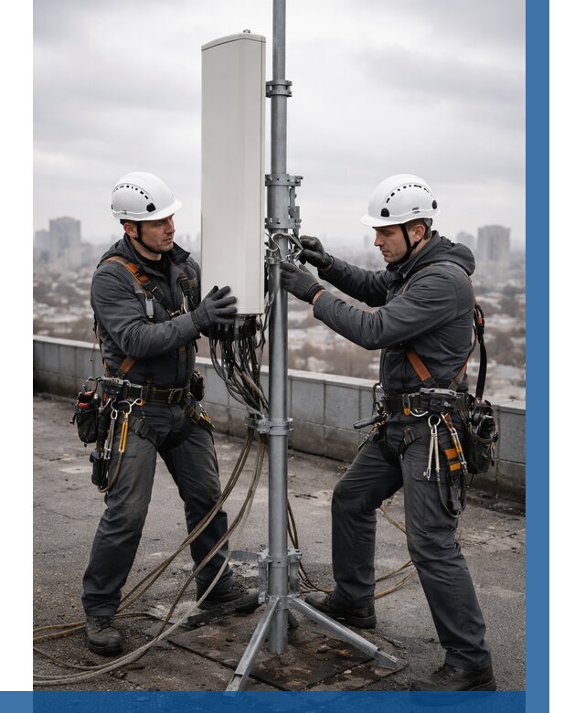 Монтаж антенн связи на крыше в Рязани от 8728 р. | ВЫСОТНИК-Рзн