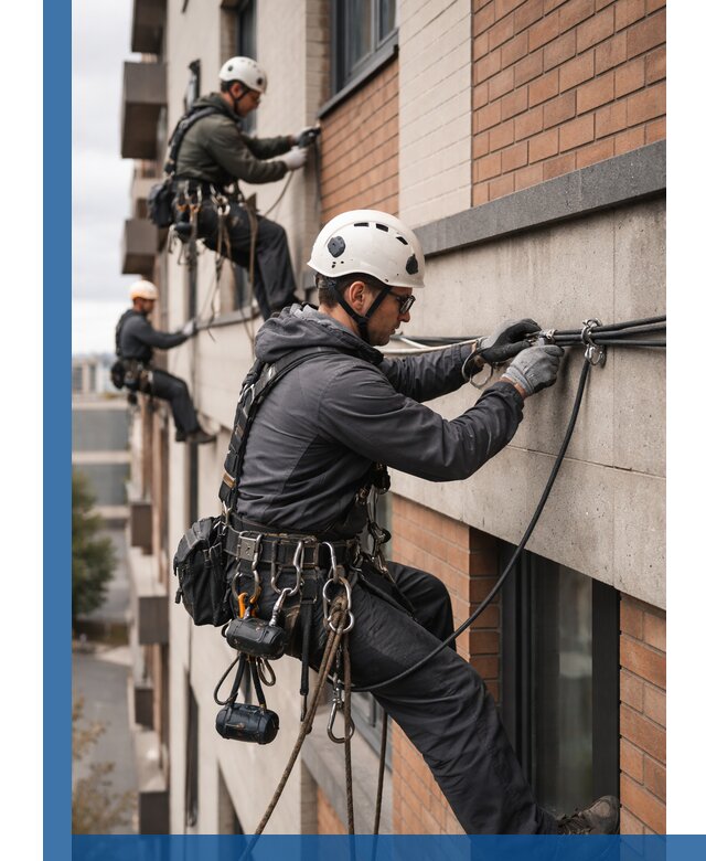 Крепление кабеля на фасаде монтаж и крепеж в Рязани