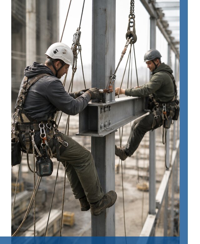 Монтаж металлоконструкций на высоте в Рязани от 3594 р. | ВЫСОТНИК-Рзн