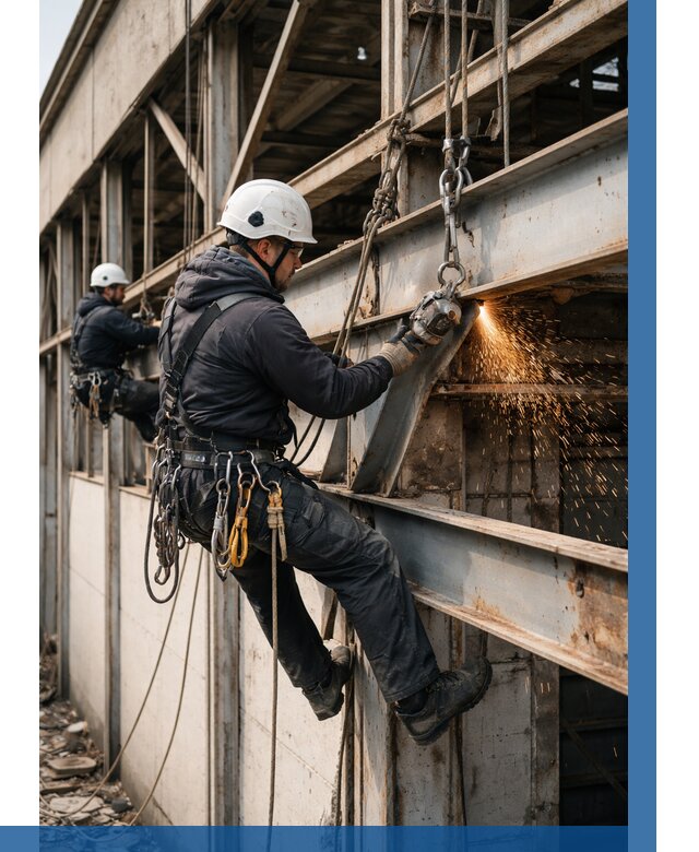 Демонтаж металлоконструкций на высоте в Рязани от 6674р. |ВЫСОТНИК-Рзн