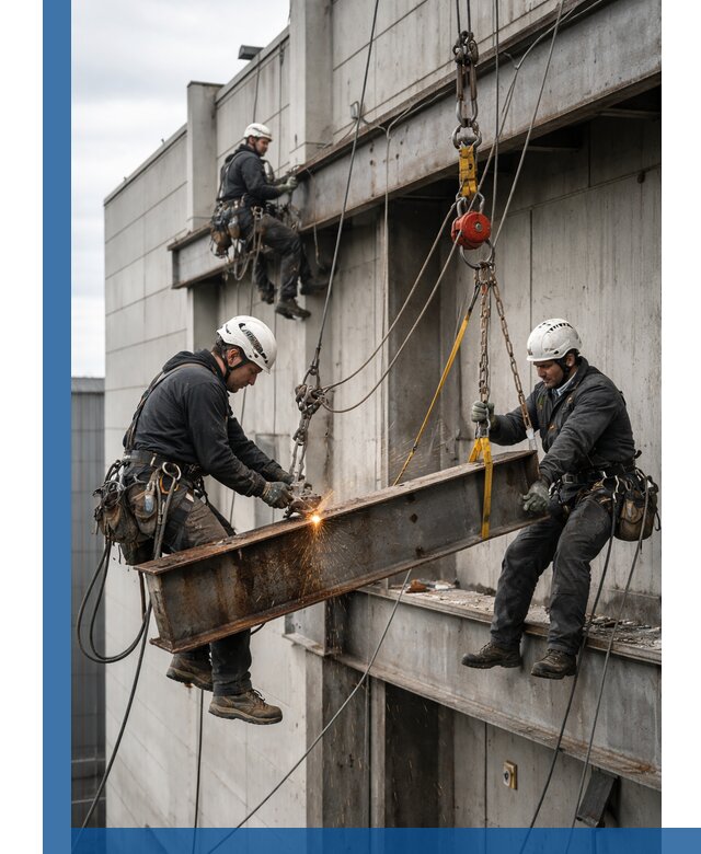 Демонтаж металлоконструкций на высоте в Рязани под ключ