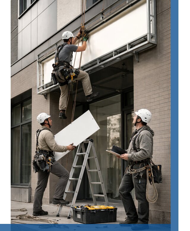 Монтаж светового короба в Рязани от 6674 р. | ВЫСОТНИК-Рзн