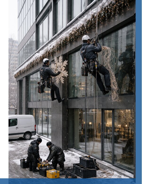 Демонтаж новогоднего оформления в Рязани от 5647 р. | ВЫСОТНИК-Рзн