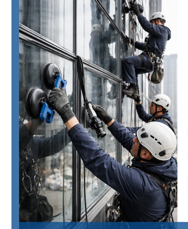 Радиусное остекление фасадов под ключ в Рязани с гарантиями