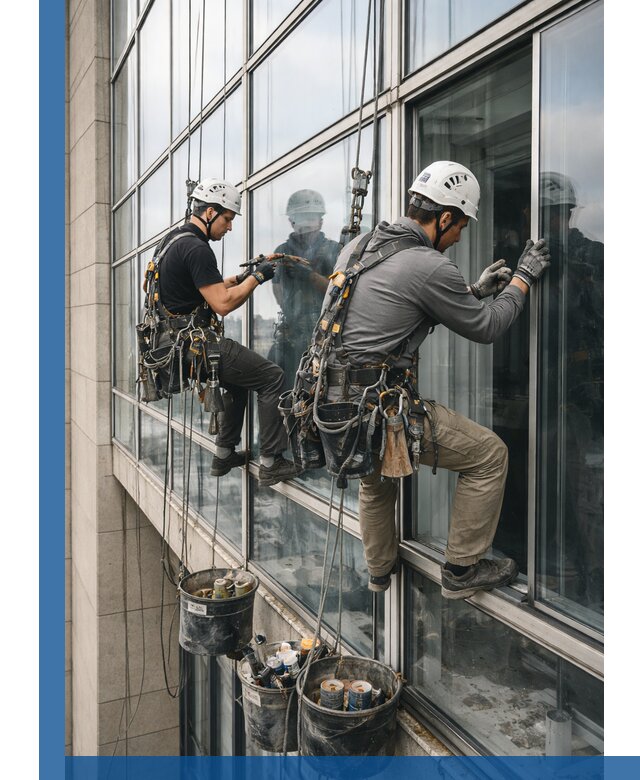 Ремонт витражных конструкций и фасадного остекления в Рязани