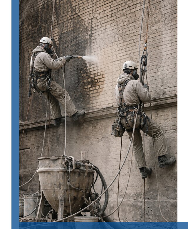 Пескоструйная очистка фасадов в Рязани профессионально