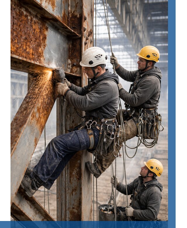 Зачистка металла от ржавчины в Рязани от 359 р. | ВЫСОТНИК-Рзн