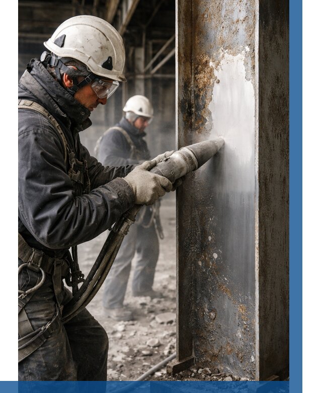 Удаление старой краски с металла в Рязани от 462 р. | ВЫСОТНИК-Рзн