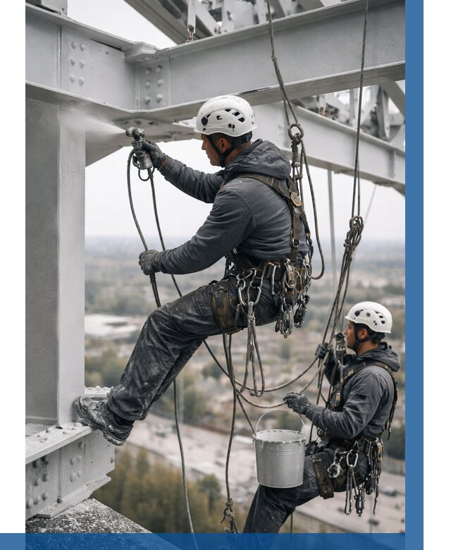 Покраска металлоконструкций на высоте в Рязани 359 р |ВЫСОТНИК-Рзн