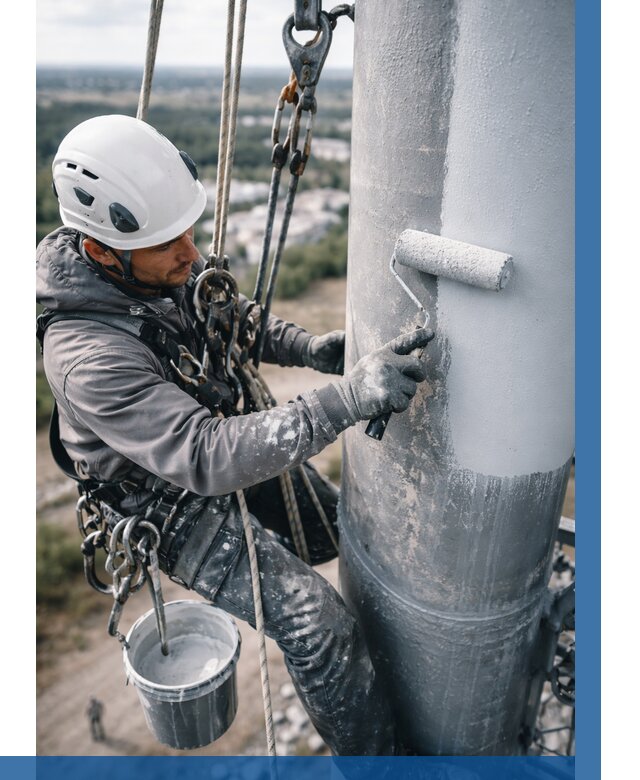 Покраска мачт связи под ключ в Рязани от 873 р. | ВЫСОТНИК-Рзн