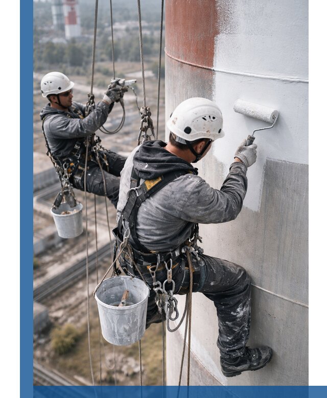 Покраска дымовых труб в Рязани: антикоррозийная защита и восстановление