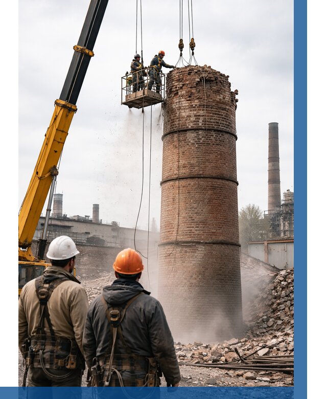 Демонтаж дымовой трубы в Рязани от 92412 р. | ВЫСОТНИК-Рзн, смета